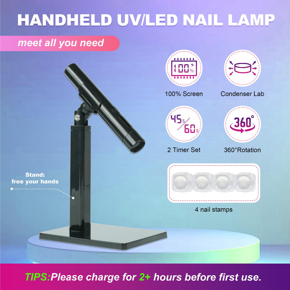 KeepTwenty stand rotation detail highlighting adjustable angle for even curing