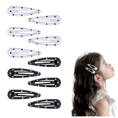 Kefley front view of ten polka dot clips shows playful pattern and neat packaging benefit