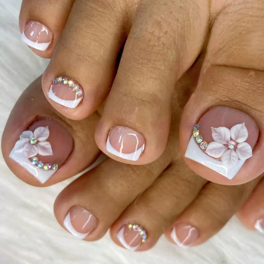 KEHKFSEF front packaging showing 24-piece toe nail set and accessories for quick pedicures