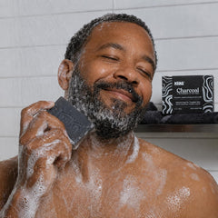 Keika shaving lather in hand demonstrating smooth shave protection