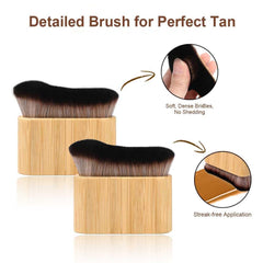 KELILO kabuki brush bristles detail highlighting dense fibers for even blending benefit