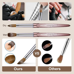 KEMEISI alloy ferrule securing bristles for durable, shed-resistant use