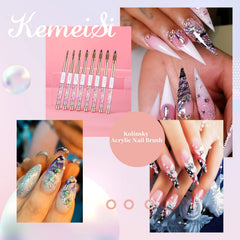 KEMEISI brush next to fingers for scale showing appropriate Size 8 control benefit