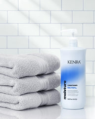 Kenra conditioner texture close-up demonstrating creamy hydration