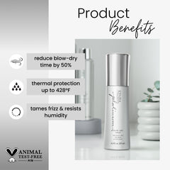 Kenra nozzle close-up highlighting fine mist for even coverage