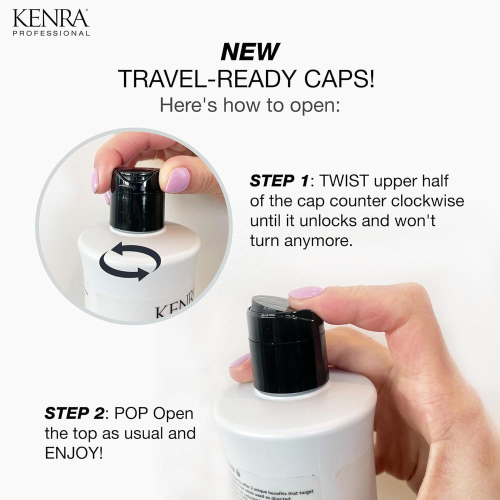 Kenra conditioner cream closeup showing smooth hydration without weight
