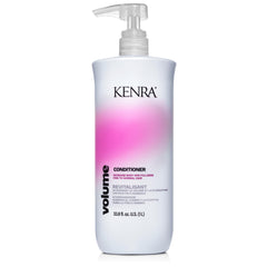Kenra Volume conditioner front bottle shows full-size packaging and benefits
