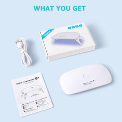 Kepma curing gel nails in use for quick at-home manicure convenience