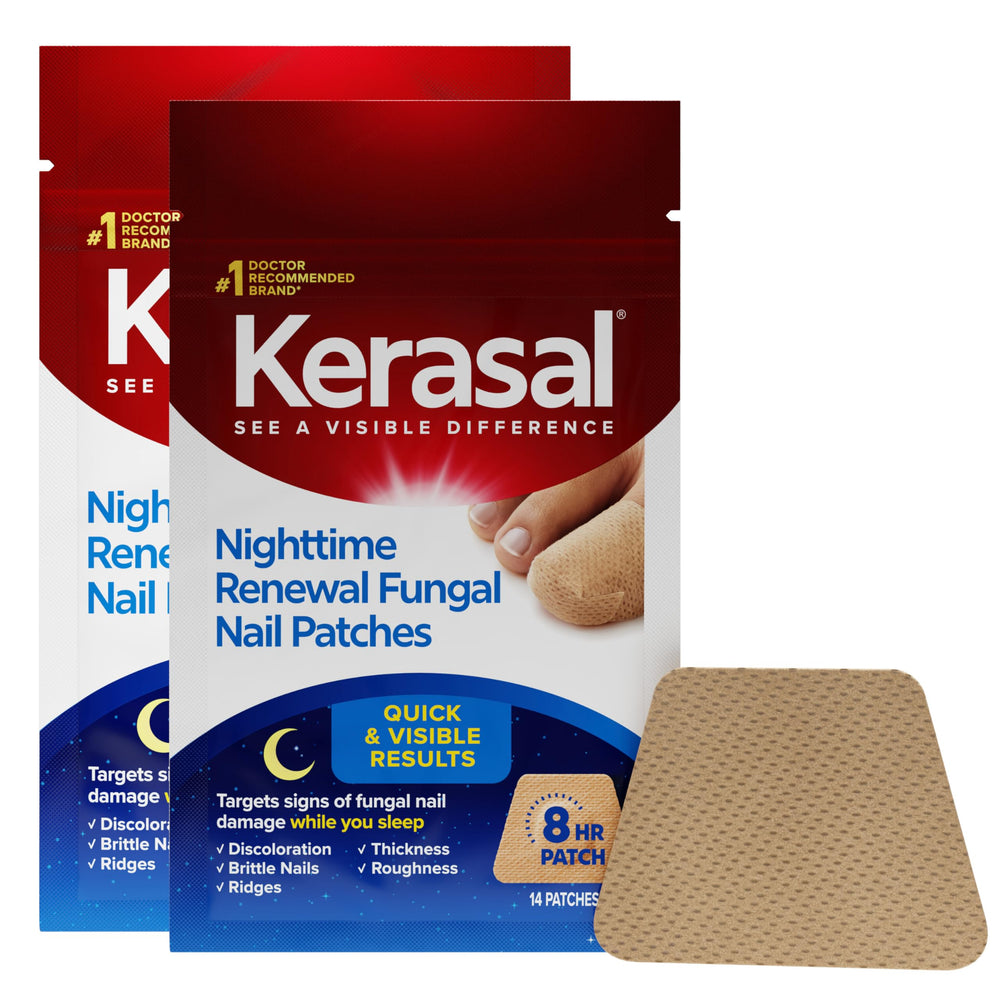 Kerasal front packaging showing twin pack and product benefits