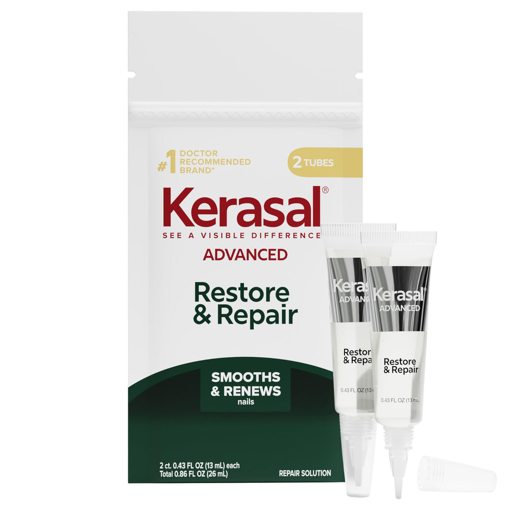 Kerasal front packaging showing product and benefits for damaged nails