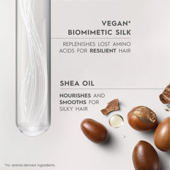 Kerasilk ingredients shea oil and silk showing nourishment