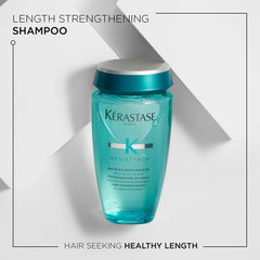 KÉRASTASE close-up cap and nozzle highlighting easy dispensing benefit