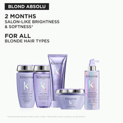 KÉRASTASE professional stylist applying mask in salon for salon-grade care