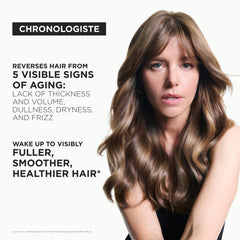 KÉRASTASE wet hair after rinse showing restored shine and softness