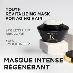 KÉRASTASE applying masque to damp hair demonstrating detangling and hydration