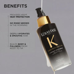 KÉRASTASE ingredients display with hyaluronic acid and abyssine for hydration