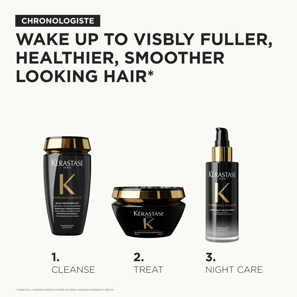 KÉRASTASE styled hair in natural light demonstrating volume and bounce
