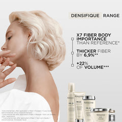 KÉRASTASE hyaluronic acid droplet close-up illustrating fiber-plumping benefit