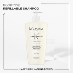 KÉRASTASE shampoo creamy texture close-up for soft, hydrated fibers