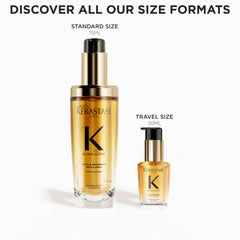KÉRASTASE before and after hair comparison showing reduced frizz