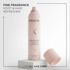 KÉRASTASE label close-up revealing fragrance and silicone-free formula information