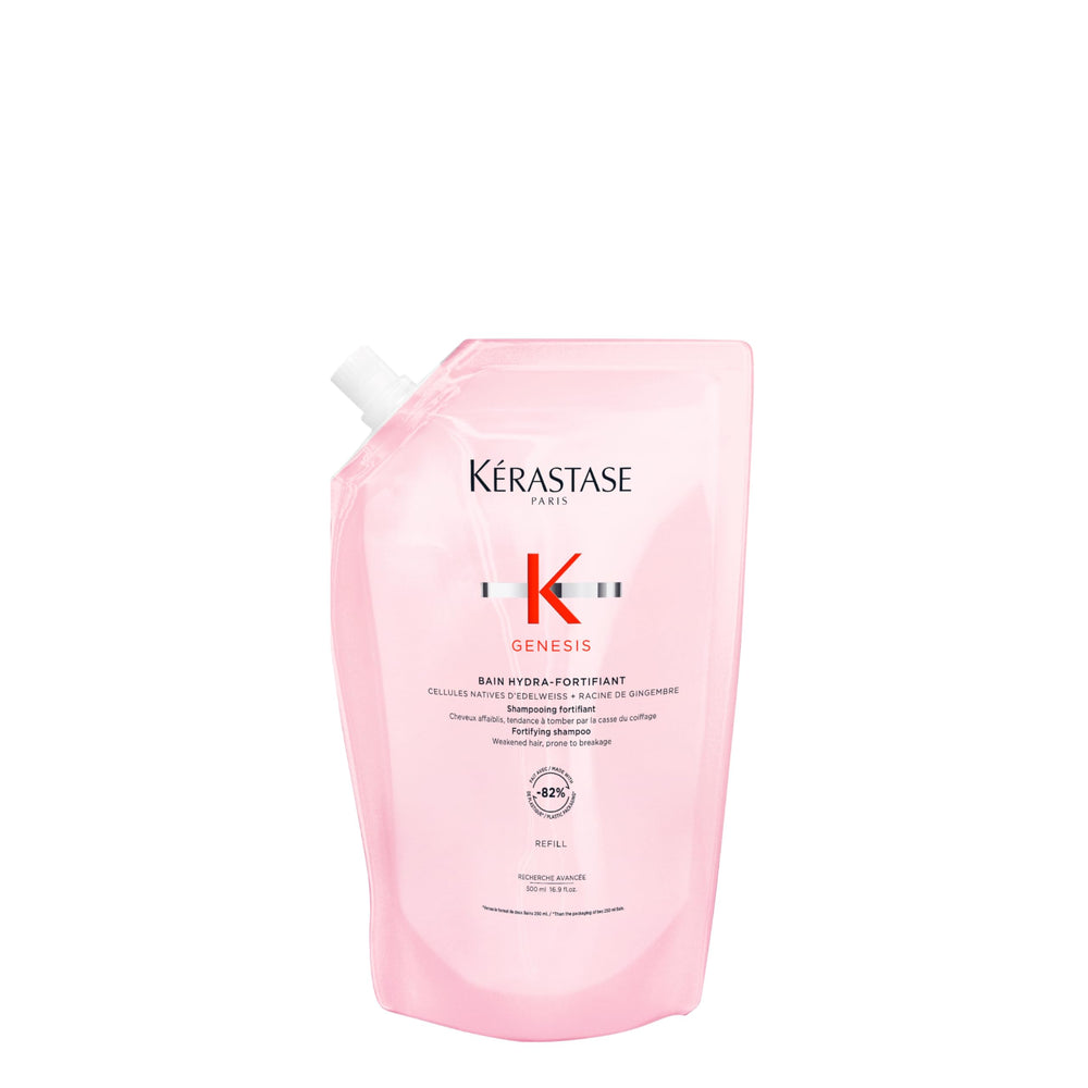 KÉRASTASE Genesis refill bottle front view showing product and size benefits