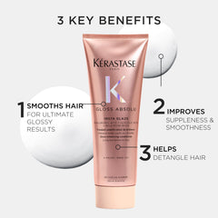 KÉRASTASE being poured from bottle into hand for easy application benefit