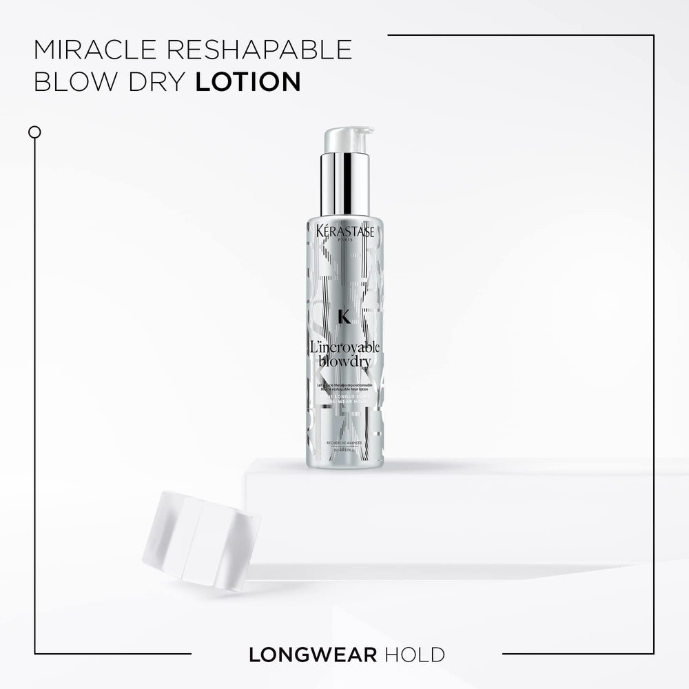 KÉRASTASE serum dispensed showing silky texture and fast absorption