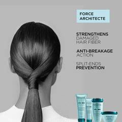 KÉRASTASE applying masque to wet hair for deep reconstruction benefits