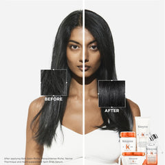 KÉRASTASE oil texture droplet illustrating lightweight absorption and shine