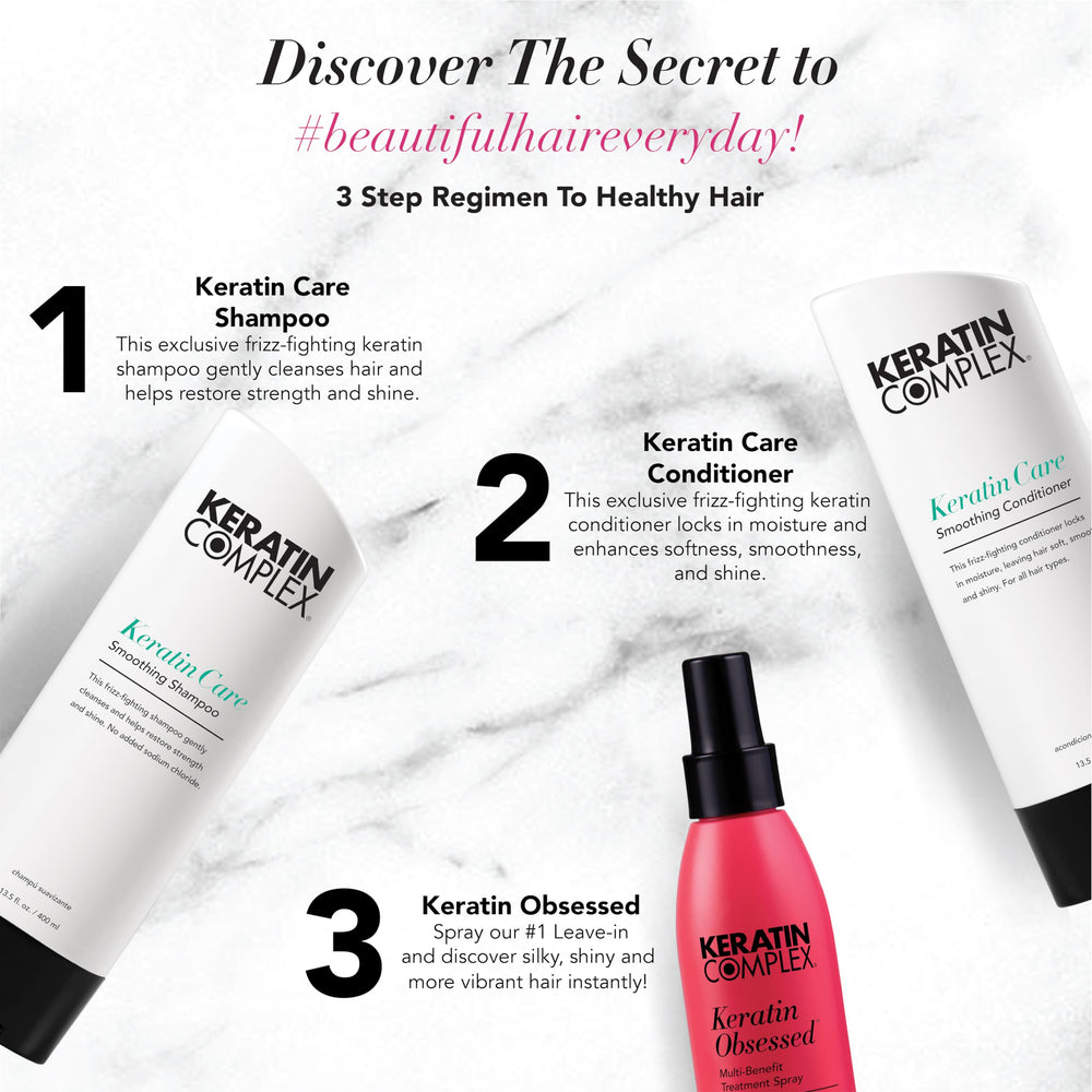 Keratin Complex conditioner cream texture showing moisturizing benefits