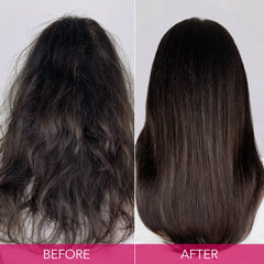 Keratin Complex back label close-up listing ingredients and usage benefits