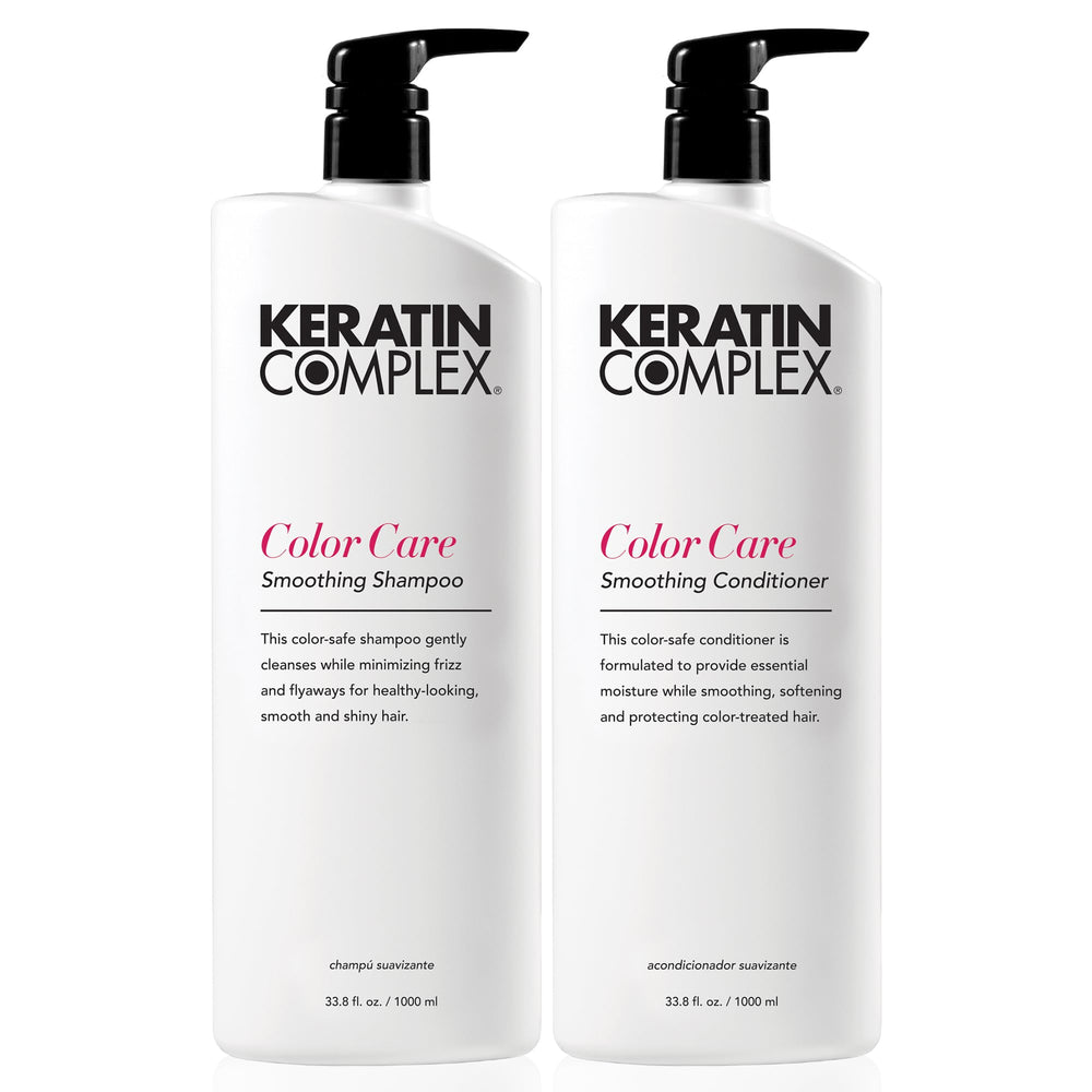 Keratin Complex duo front packaging shows full bottles and labels preserving color