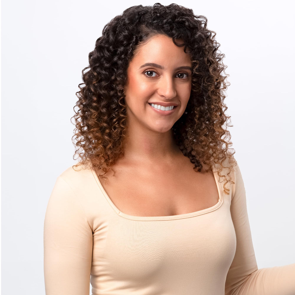 Keratin Complex duo in shower showing practical in-use benefit