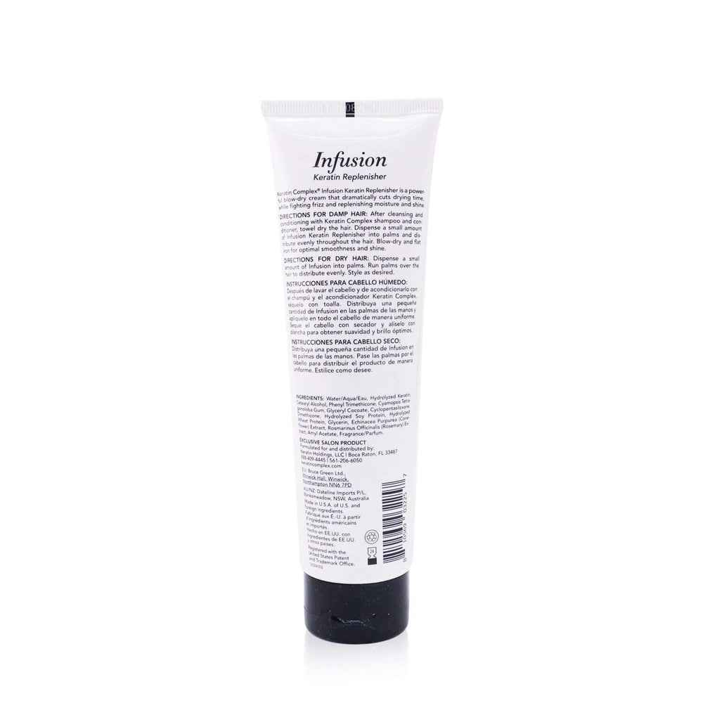 Keratin Complex in use during blow-dry showing frizz control and faster styling result