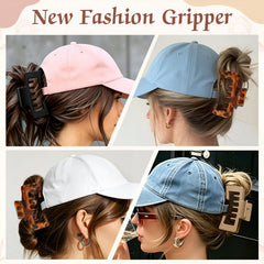 Kerfulty wearing a hat while hiking using the clip showing active hold and comfort benefit