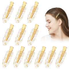 KesaPlan front packaging showing 12 gold glitter no-bend clips, stylish and ready