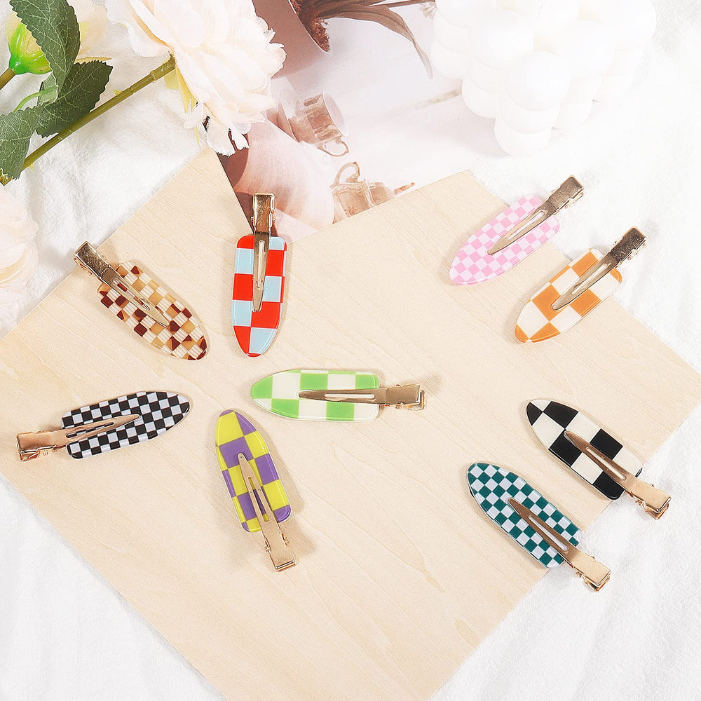 KesaPlan several colorful clips styled in hair showing decorative and holding benefit