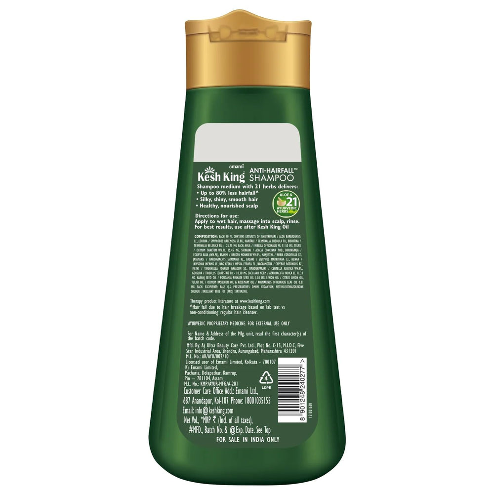 KESH KING open bottle with lather illustrating gentle cleanse