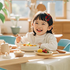 Kesvila clip worn in a child's hair demonstrating comfortable hold and cute style