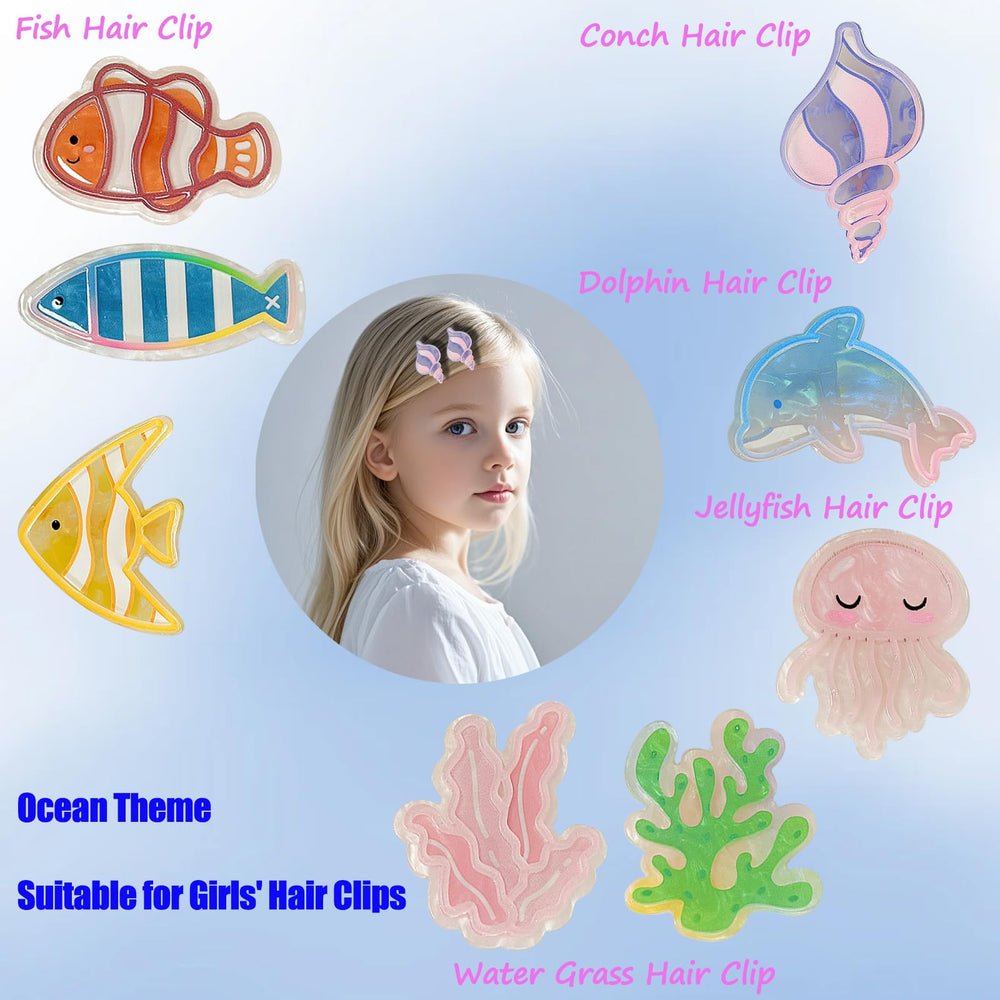 Kesvila styled half-up look using clips for playful ocean-inspired hairstyle