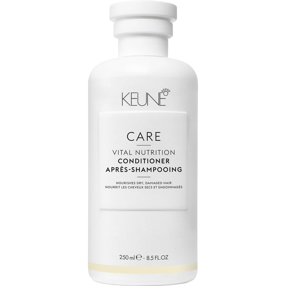 KEUNE front packaging showing conditioner bottle and brand for professional hydration