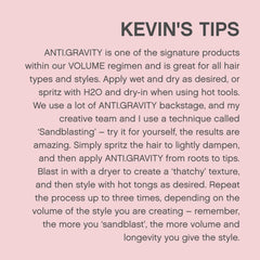 KEVIN.MURPHY bottle staged in bathroom illustrating daily styling convenience