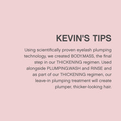 KEVIN.MURPHY BODY.MASS before and after styling showing fuller hair