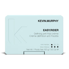 KEVIN.MURPHY EASY.RIDER front jar showing the product label and compact packaging benefit