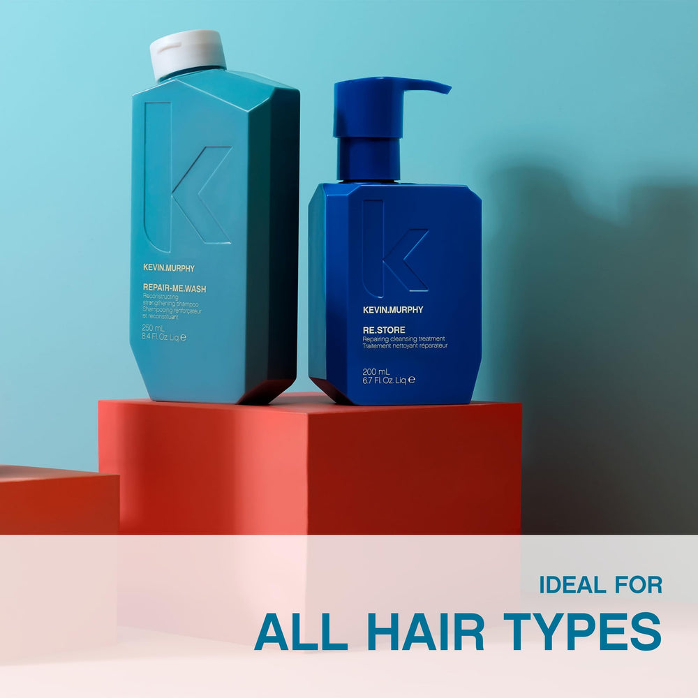 KEVIN.MURPHY in a shower setting illustrating gentle cleansing benefit