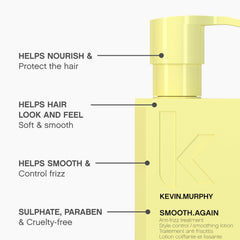 KEVIN.MURPHY bottle held in hand showing 200 mL scale and travel-friendly size