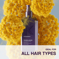 KEVIN.MURPHY before and after ends showing reduced breakage and gloss