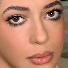 Kevyn Aucoin before and after lashes showing dramatic lengthening and visible volume