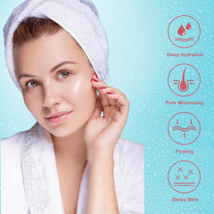 Kewhunt pouring viscous serum from sachet to show nourishing collagen-rich consistency